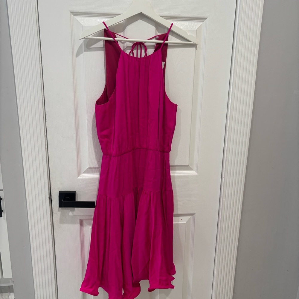 Vibrant Pink Sleeveless Dress